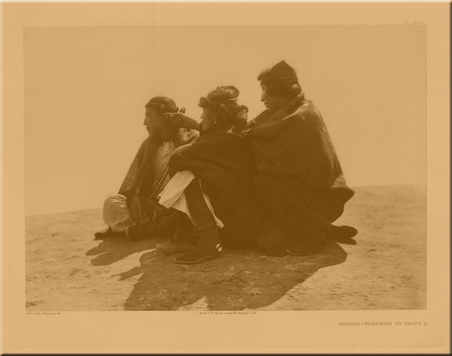 A Point of Interest - Navaho &mdash; original Edward Curtis copper photogravure plate