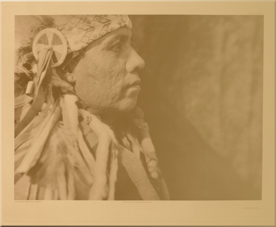 A Witchita &mdash; original Edward Curtis copper photogravure plate