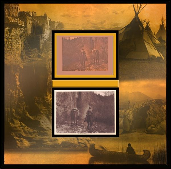 Moving — Apsaroke copper plate and gravure